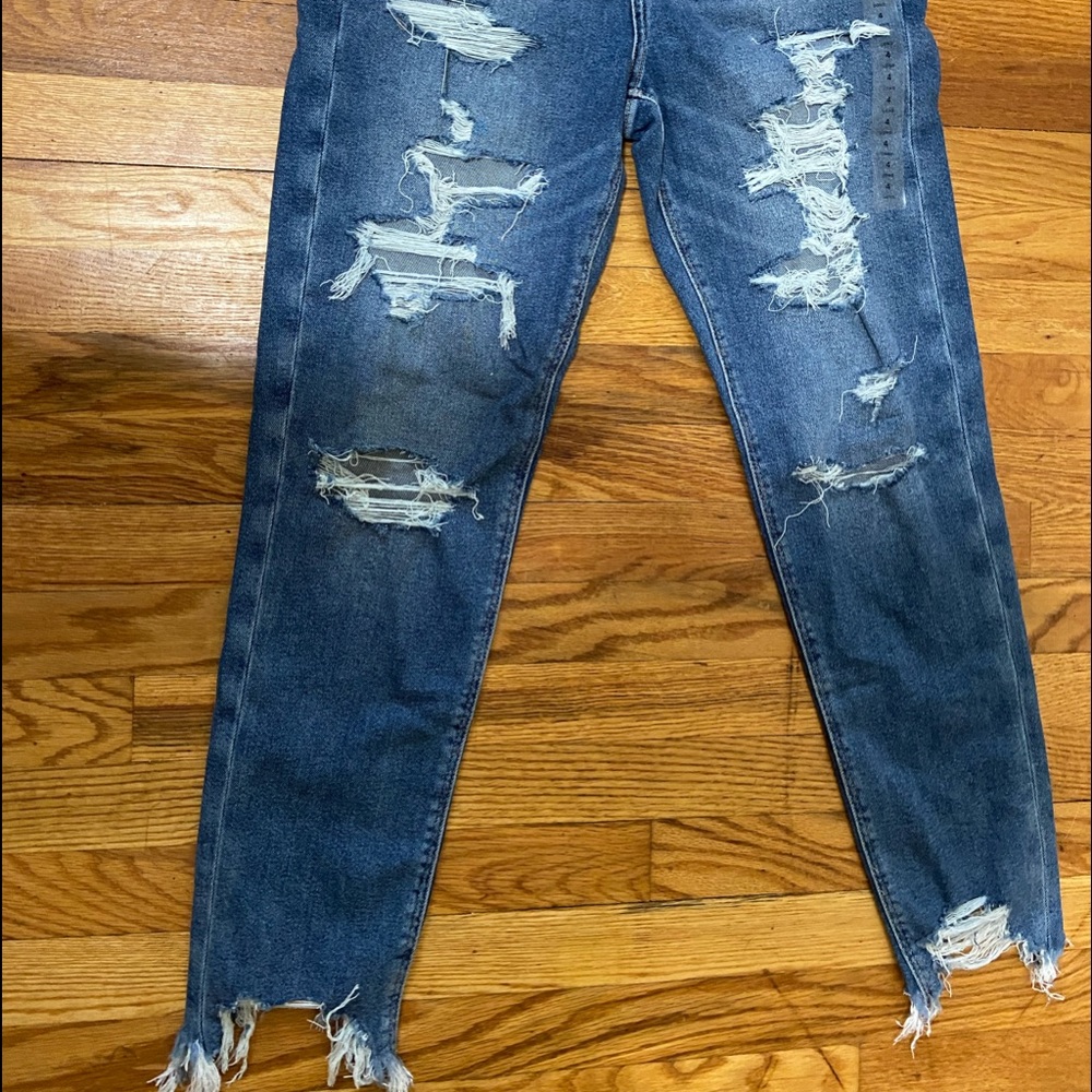 NWT American eagle size 4 long mom jeans